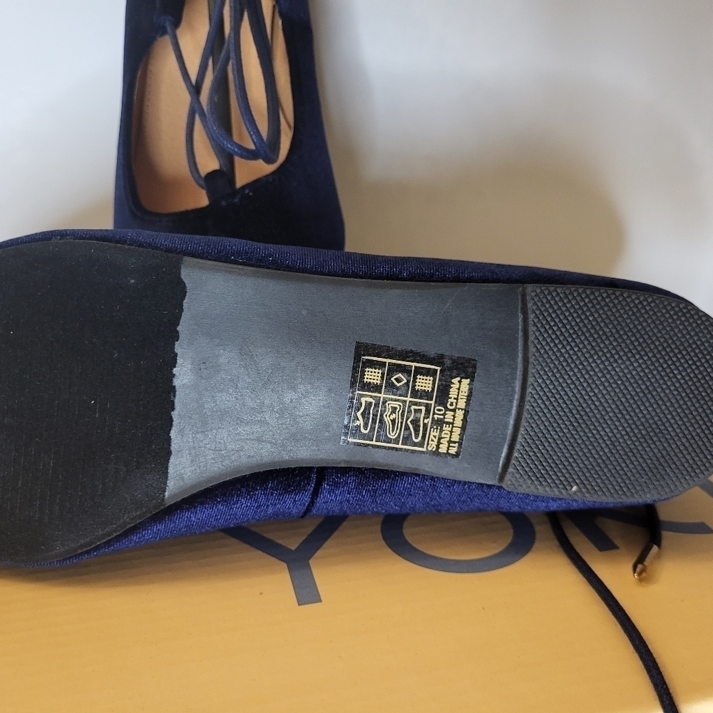 NWT Yoki's Designer Ballet Style Blue Suede Blue‎ Shoes, With Box Sizes 6- 11 - Picture 5 of 8